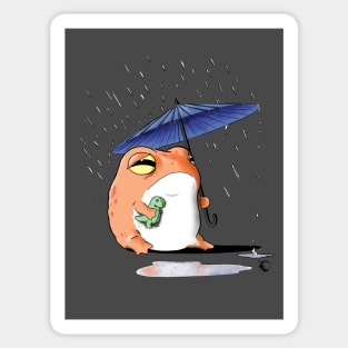 Rain Frog Melancholy Sticker